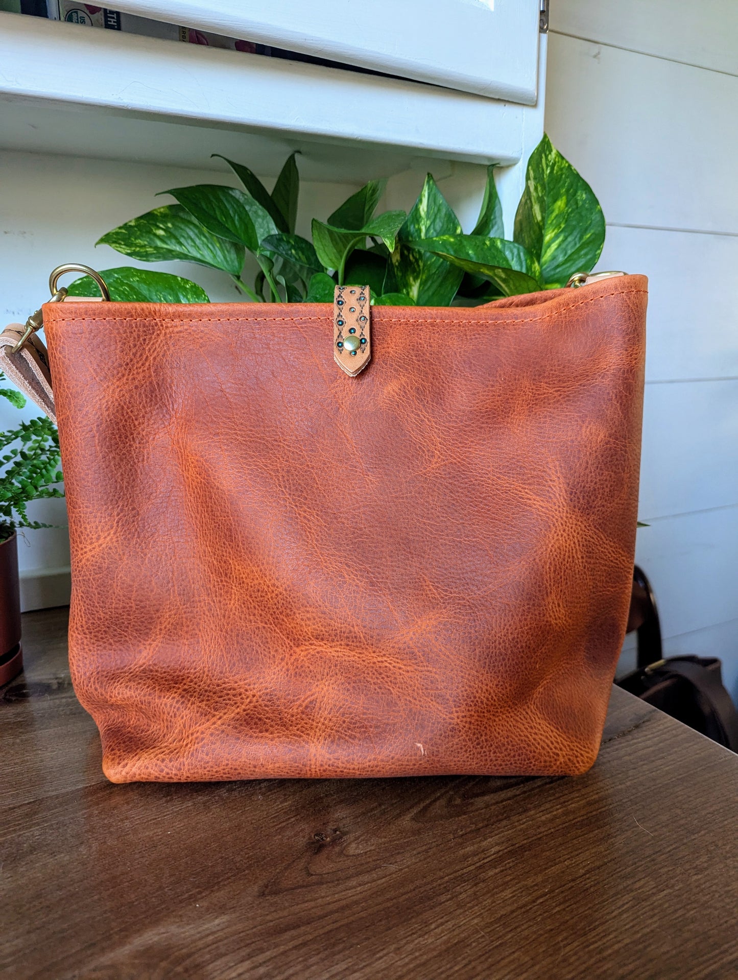 Medium Bucket- Tangerine Bison