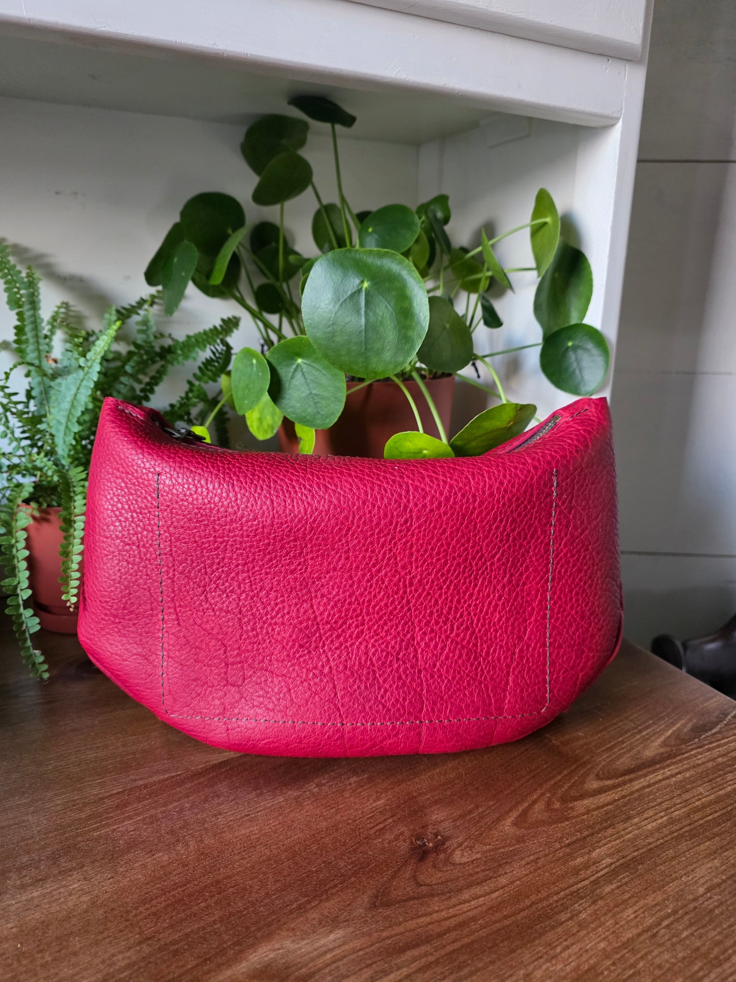 Bum Bag in Cranberry Bison