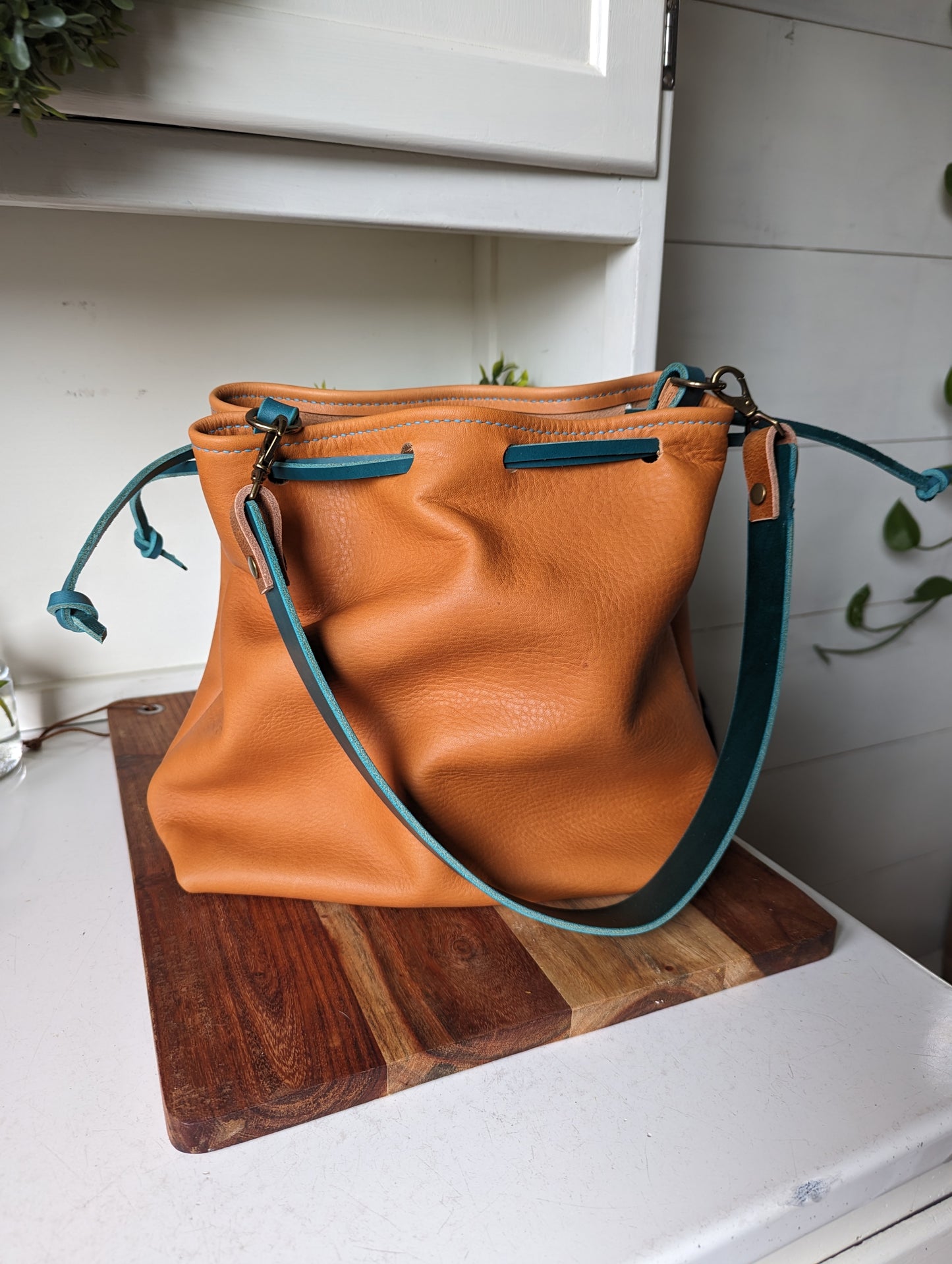 Horween Natural Veg-Tan Cinch Bag