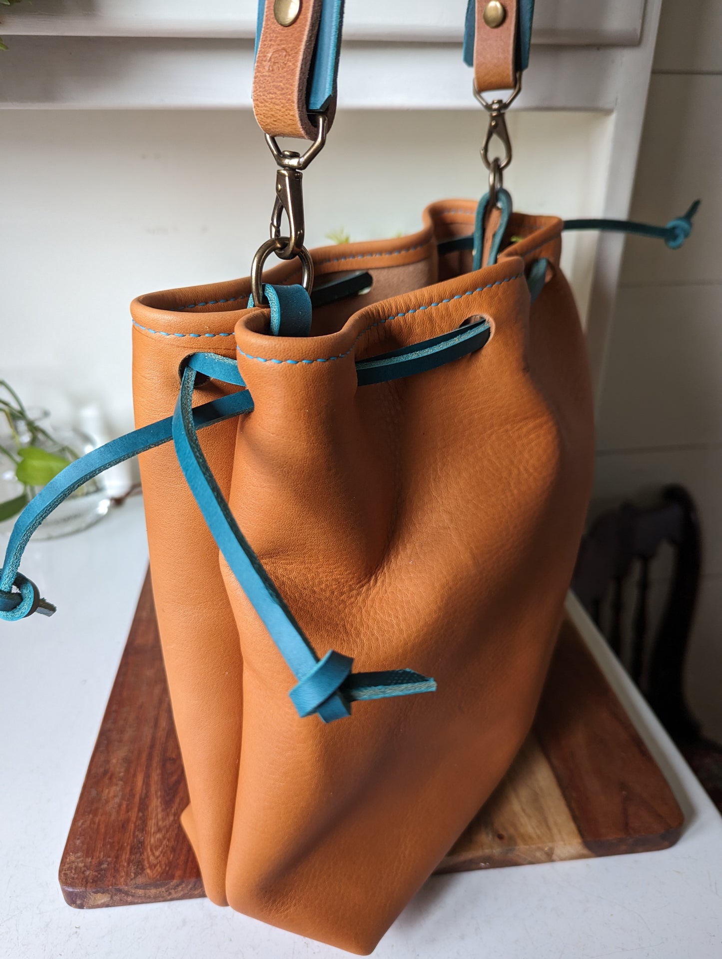 Horween Natural Veg-Tan Cinch Bag