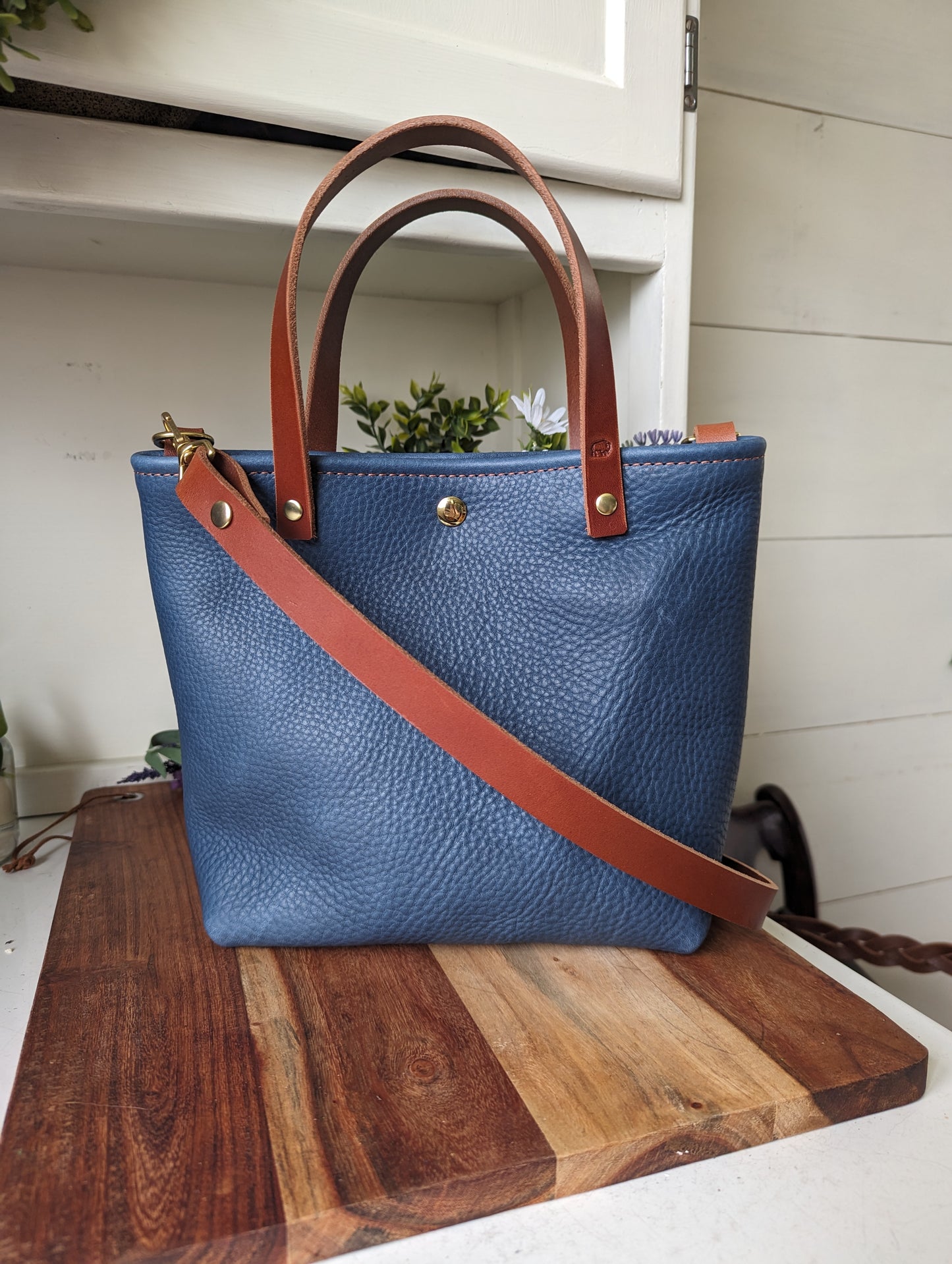 Crossbody in Denim Blue