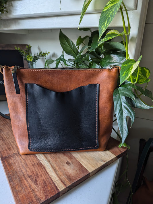 Sun Tea and Black Kodiak Crossbody