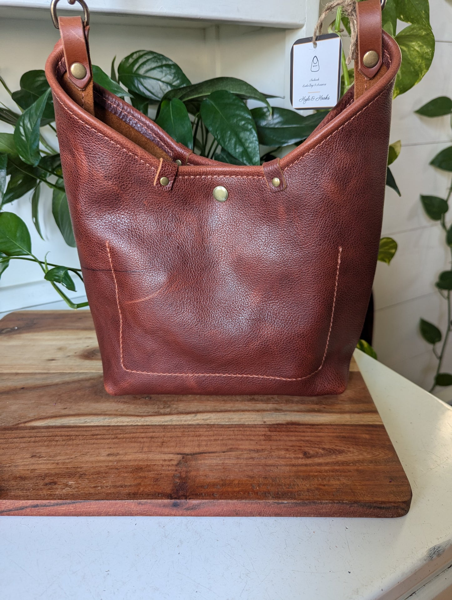 Mini Hobo in Chestnut Brown