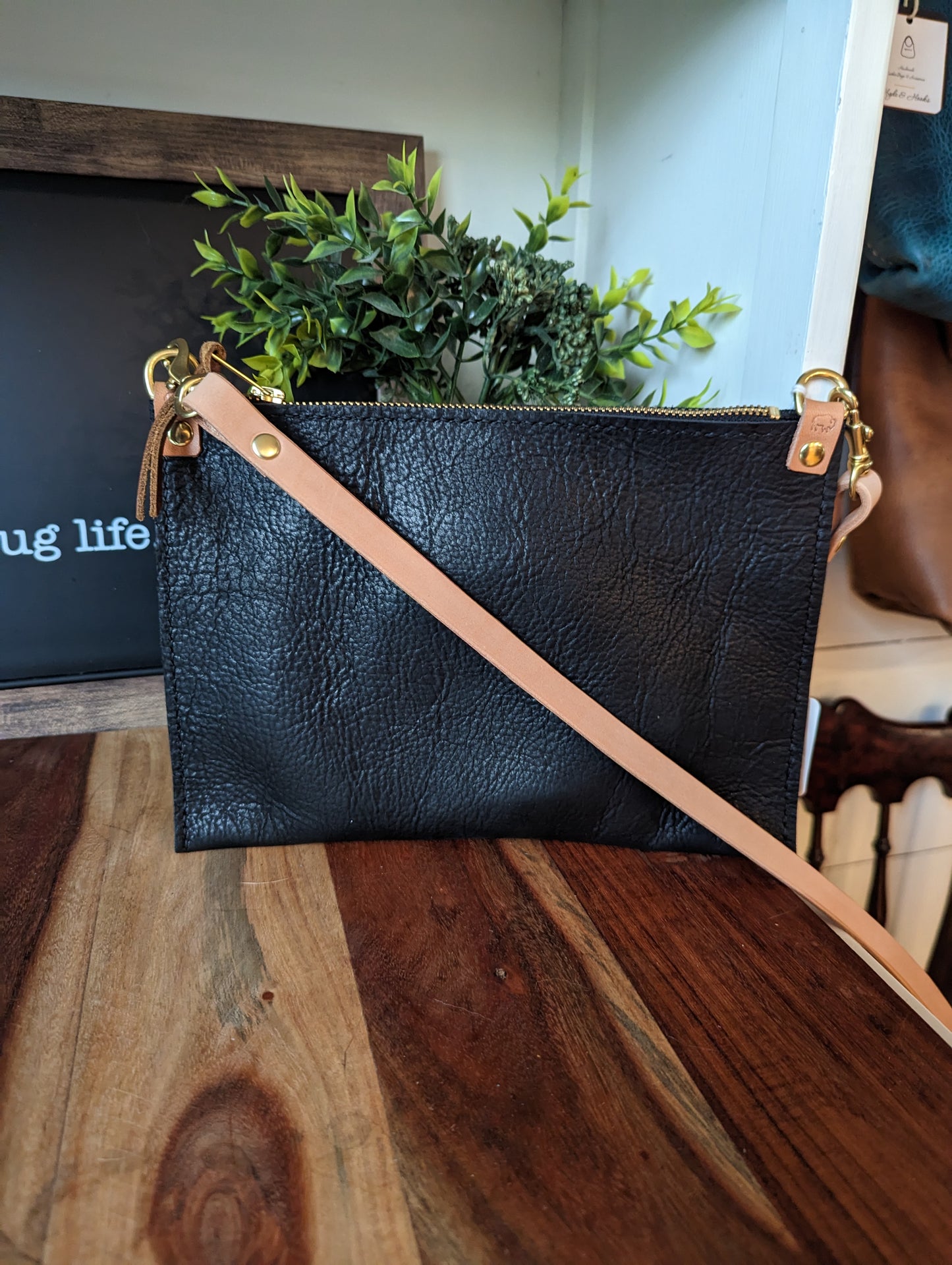 Black Bison Minimalist Crossbody