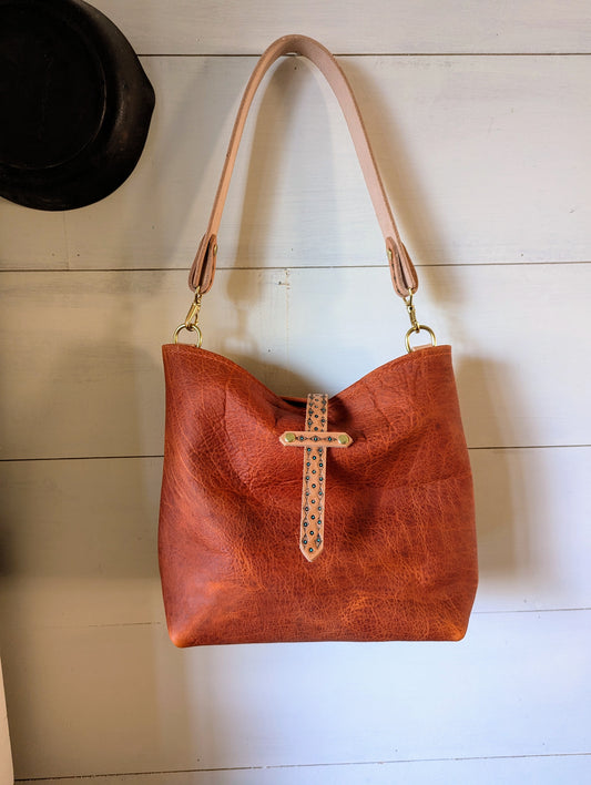 Medium Bucket- Tangerine Bison