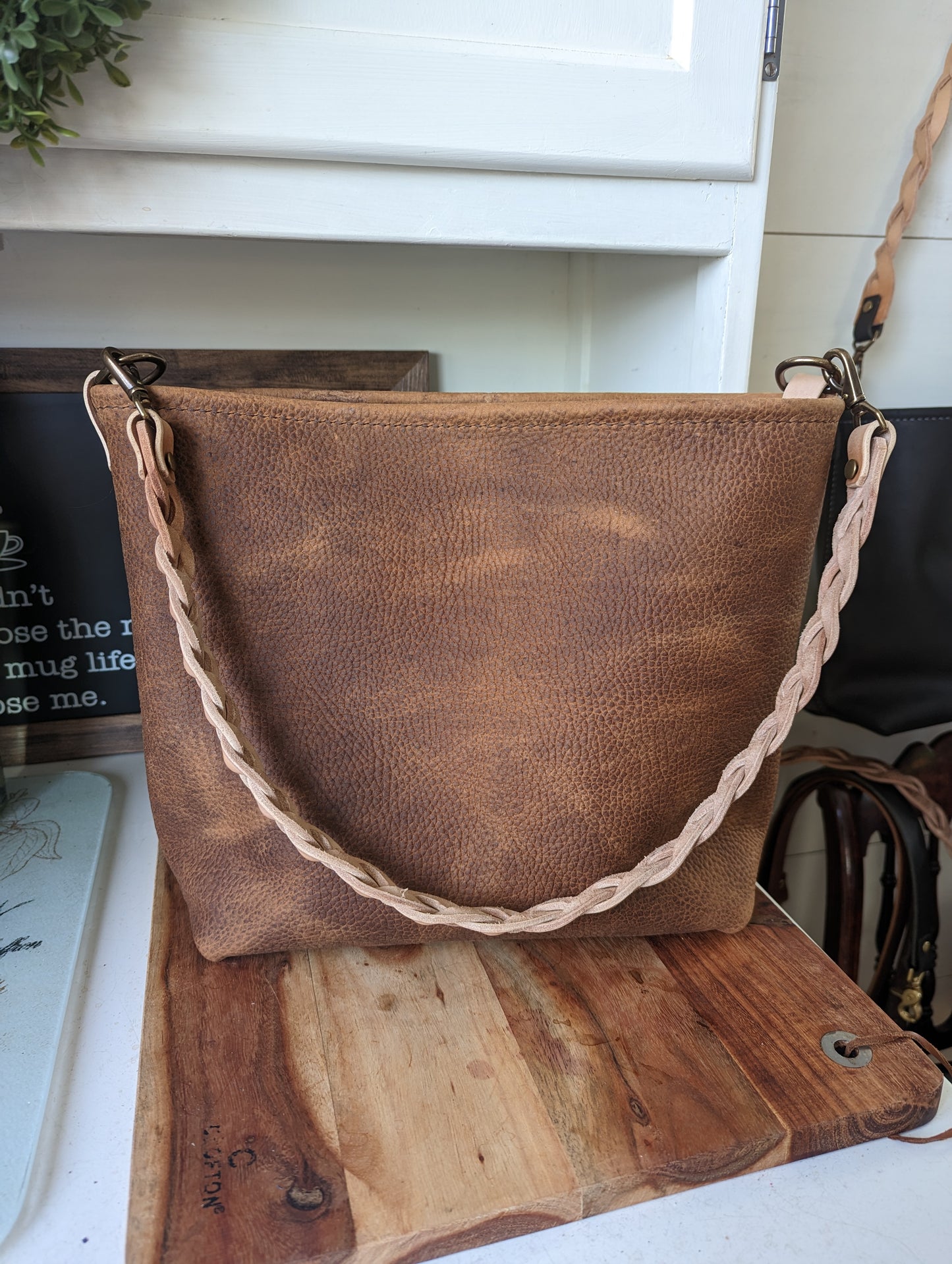 Large Bucket Bag in Cinnamon