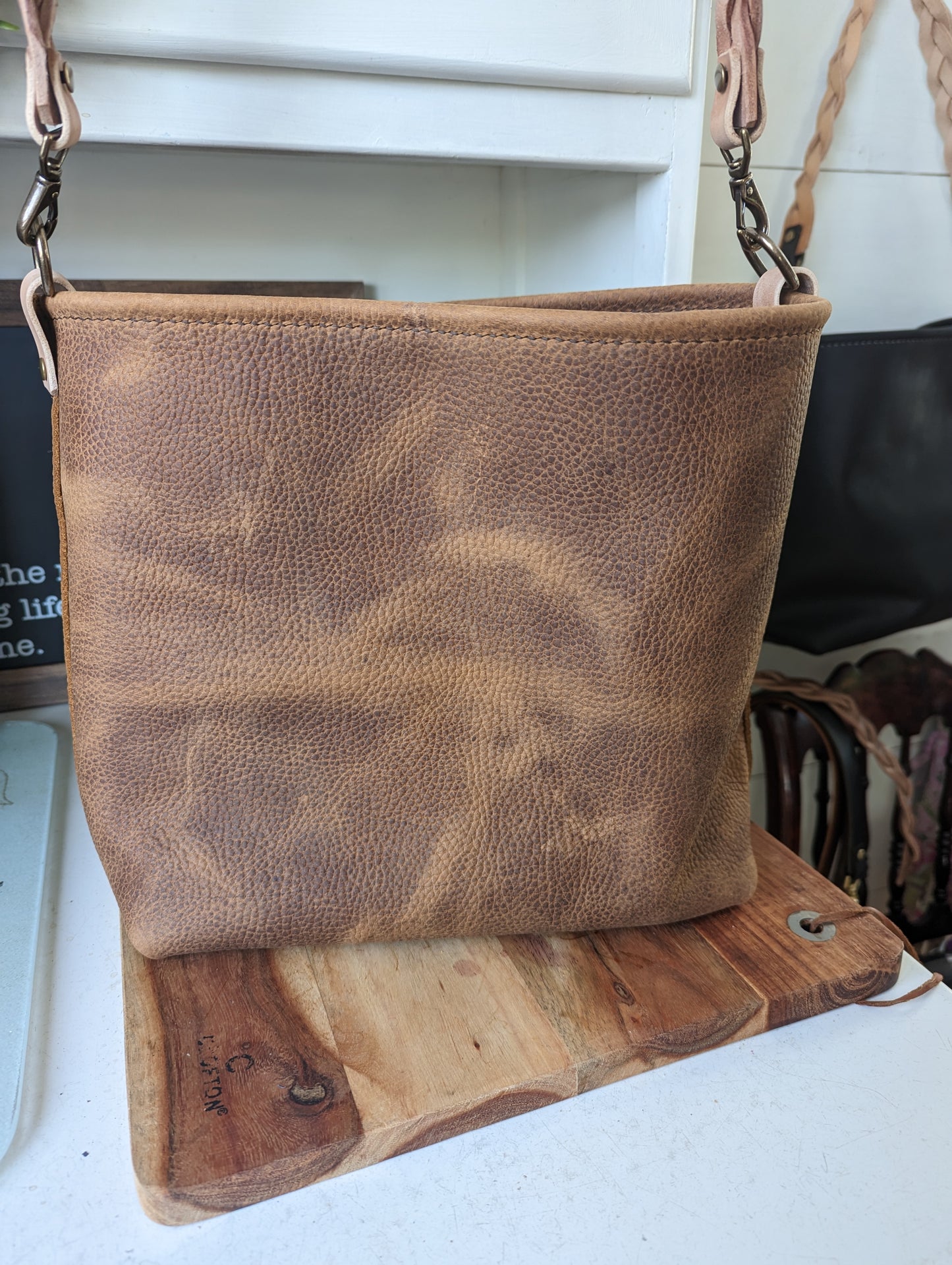 Large Bucket Bag in Cinnamon